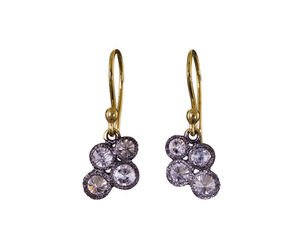 Inverted Diamond Cluster Earrings - TWISTonline 