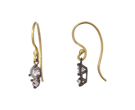 Double Diamond Drop Earrings - TWISTonline 