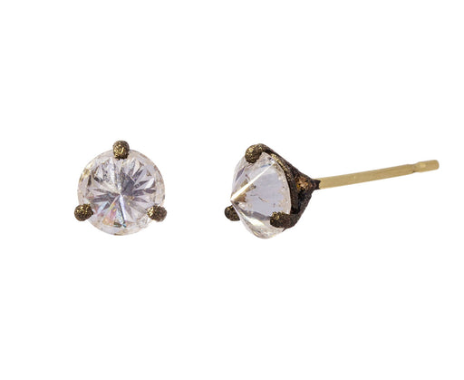 Large Inverted Diamond Stud Earrings - TWISTonline 