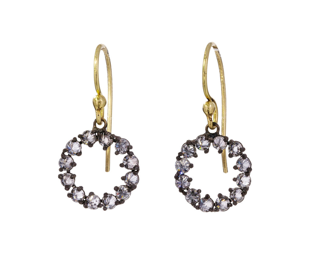Round Inverted Diamond Dangle Earrings - TWISTonline 