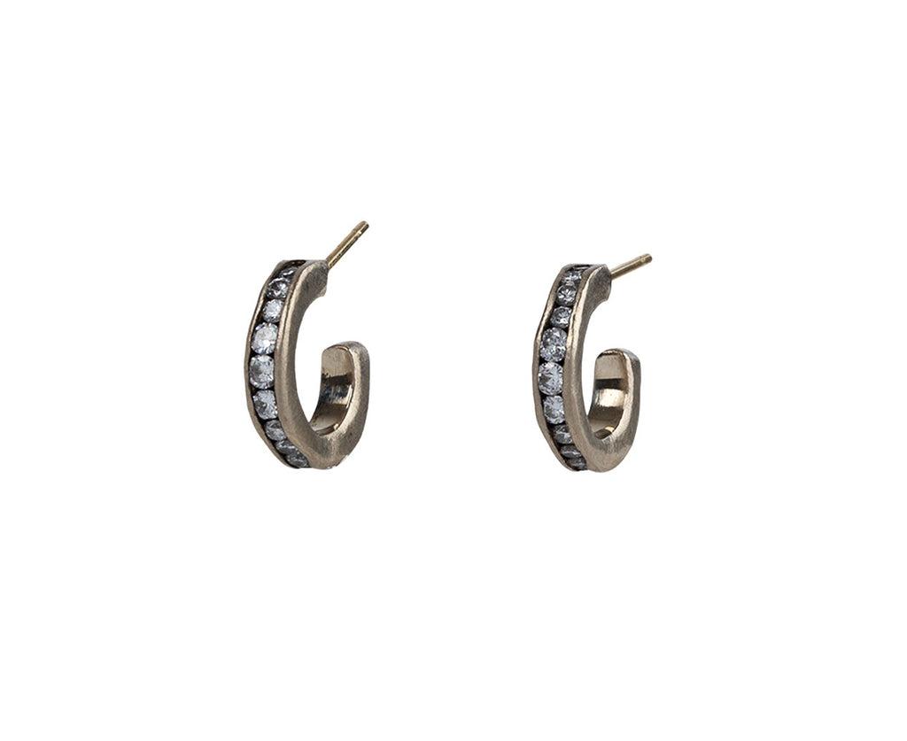 Mini channel clearance set hoop earrings
