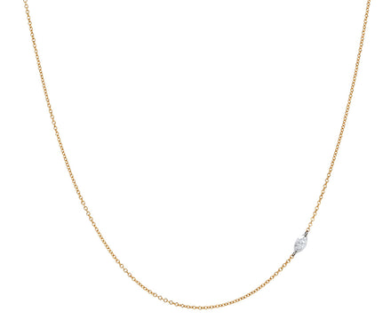 Inverted Diamond Marquise Chain Necklace