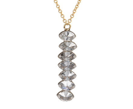 Inverted Diamond Stacked Dangle Necklace