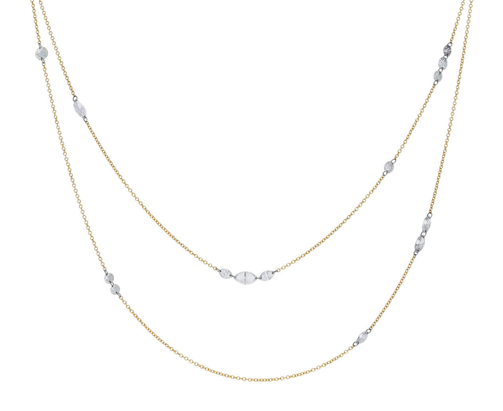 Long Free Set Diamond Necklace