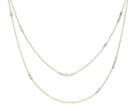 Long Free Set Diamond Necklace