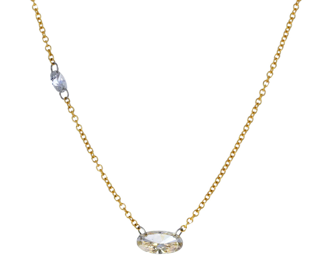 Oval Diamond Chain Necklace - TWISTonline 