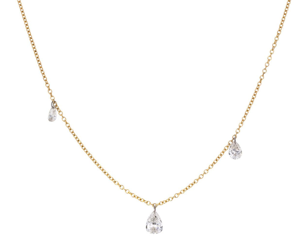Free Set Pear Diamond Necklace - TWISTonline 