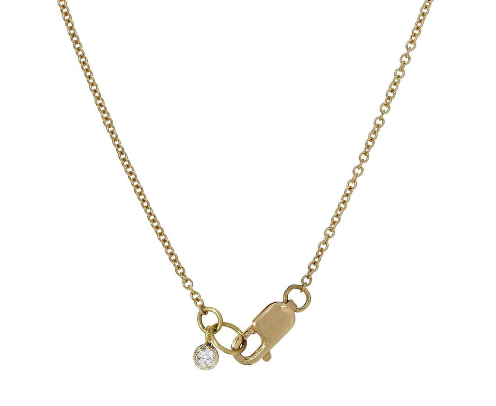 Round and Pear Shaped Diamond Duo Necklace - TWISTonline 