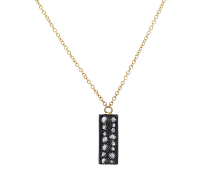 Inverted Diamond Bar Pendant Necklace
