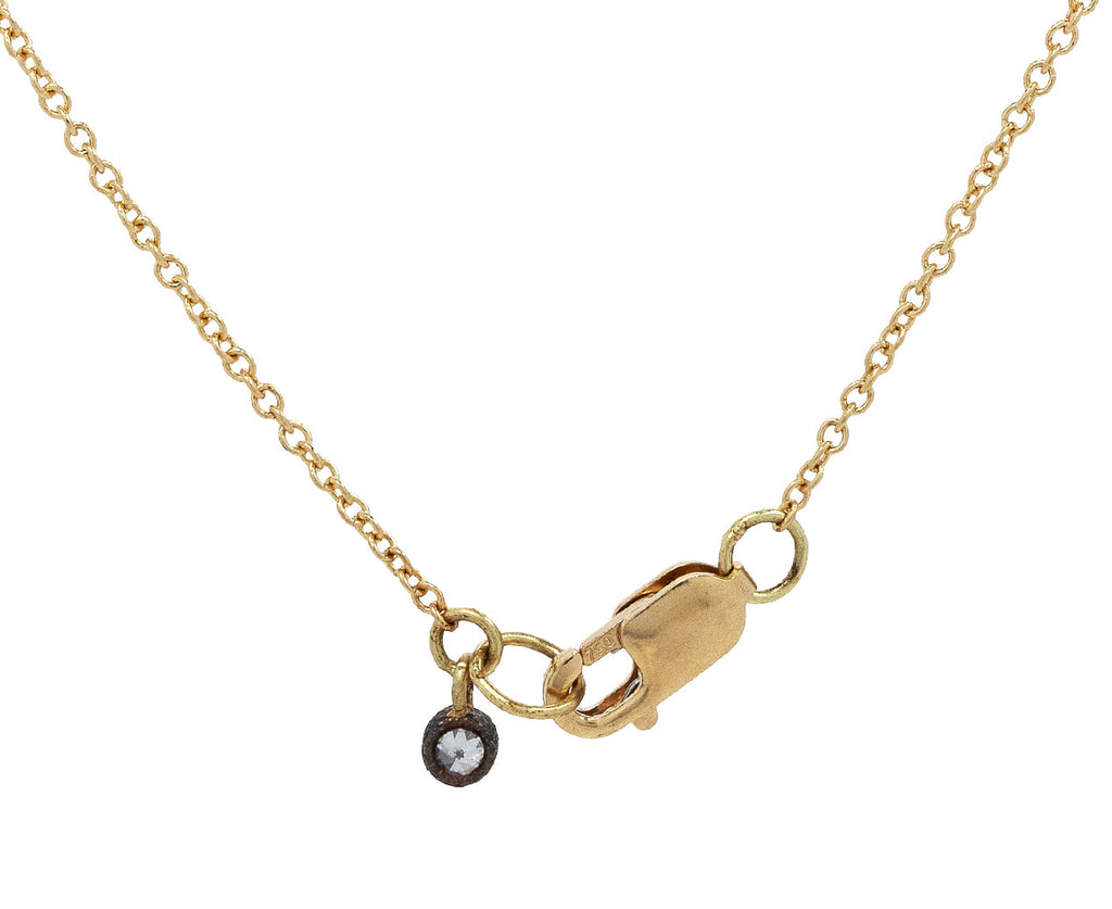 Inverted Diamond Bar Pendant Necklace