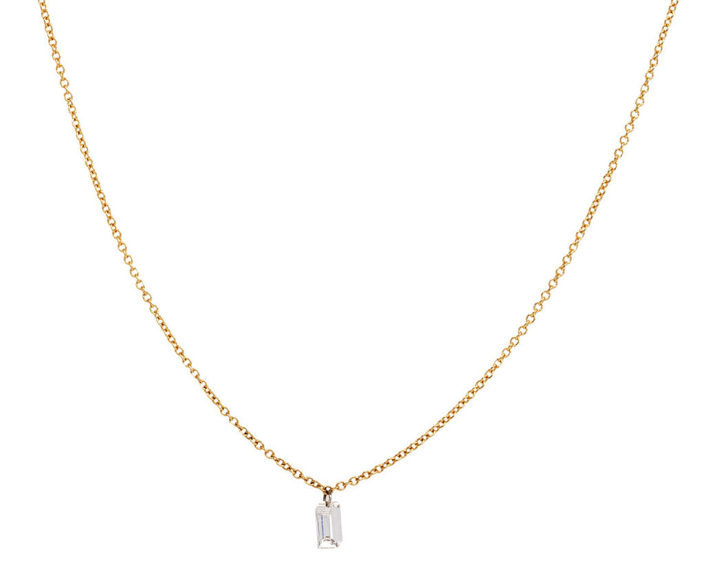 Todd Pownell Free Set Baguette Diamond Pendant Necklace