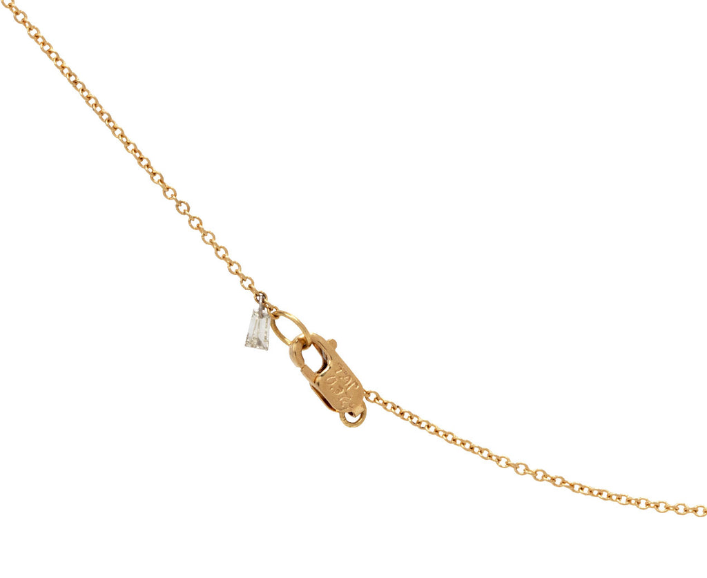 Todd Pownell Free Set Baguette Diamond Pendant Necklace Clasp