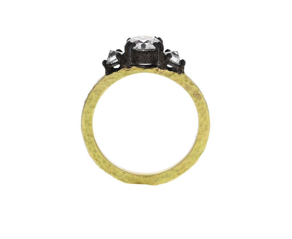 European Cut Diamond Solitaire Ring