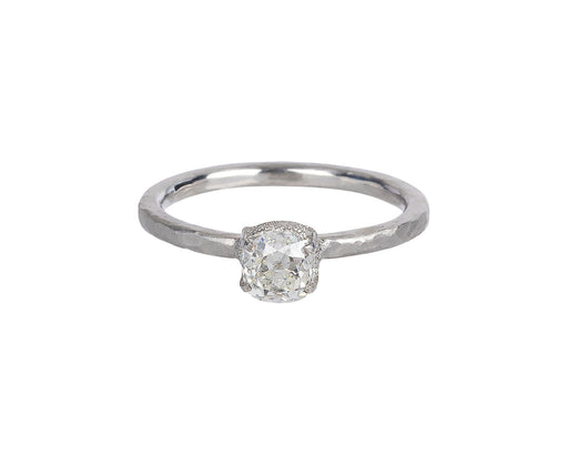Old Mine Cut Diamond Solitaire