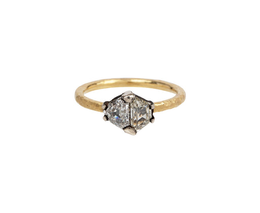 Todd Pownell Half Moon Double Diamond Ring