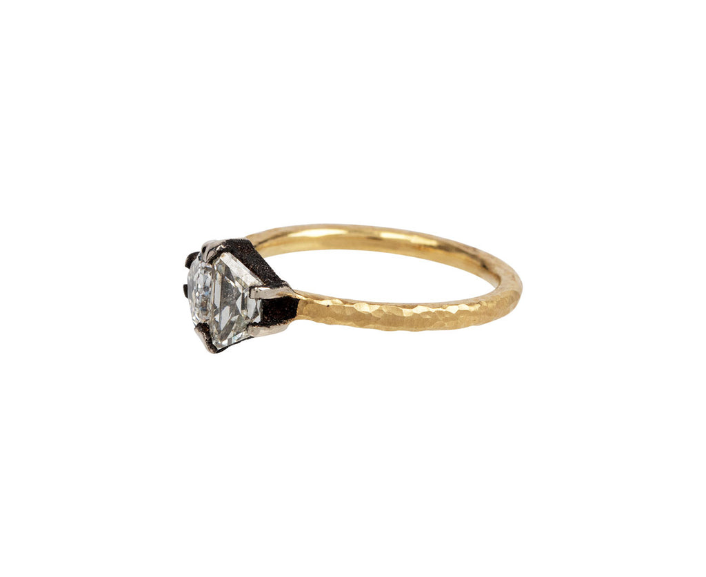 Todd Pownell Half Moon Double Diamond Ring Side
