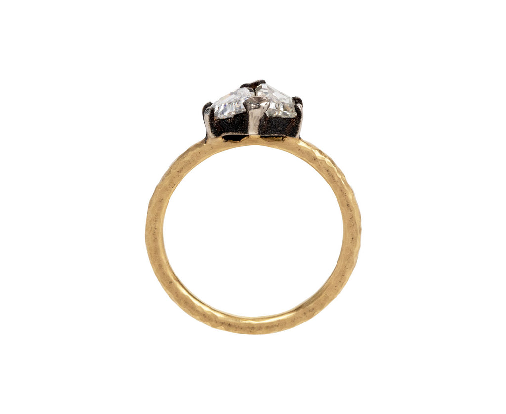 Todd Pownell Half Moon Double Diamond Ring Top