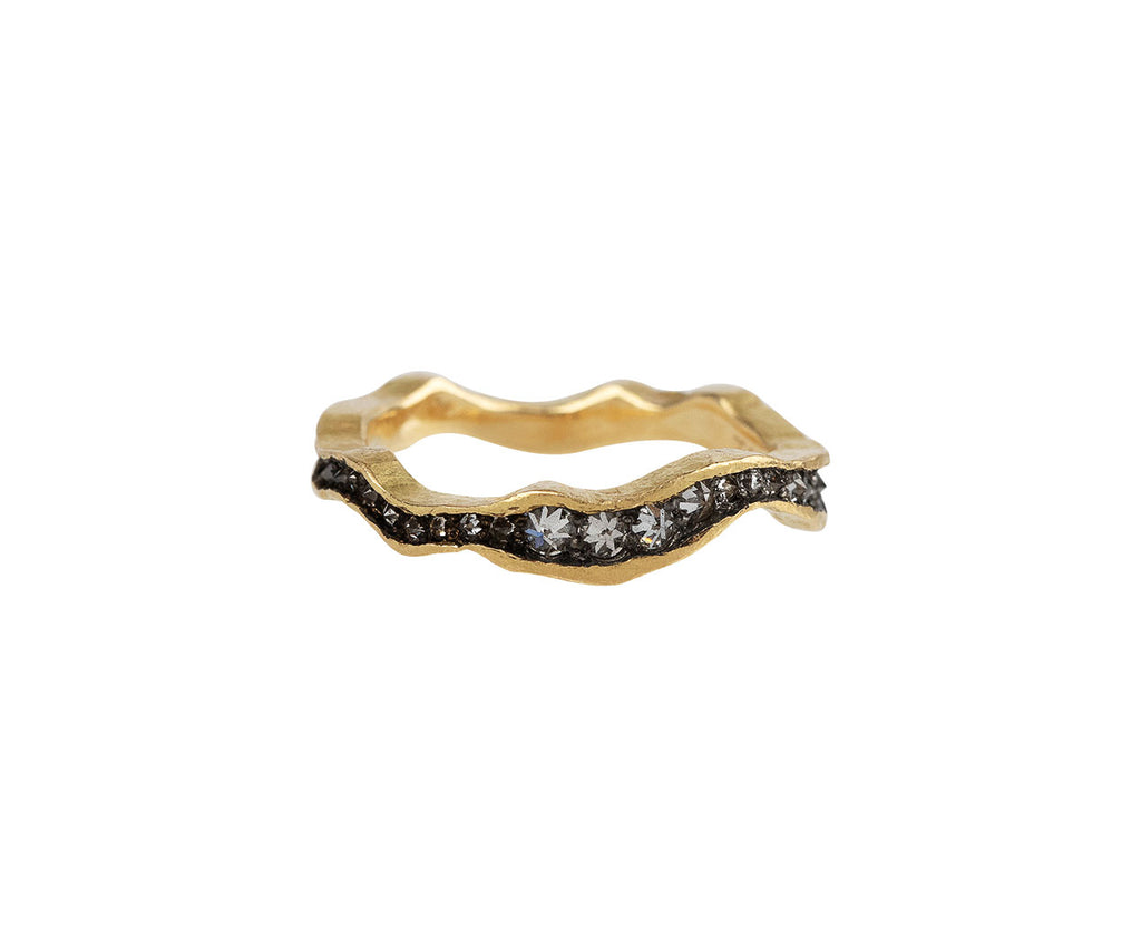 Wavy Inverted Diamond Band