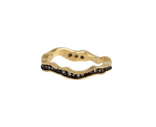 Wavy Inverted Diamond Band
