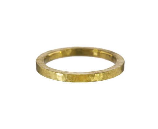 Flat Gold Hammered Band - TWISTonline 