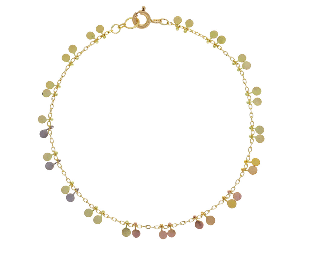 Rainbow Gold Tiny Double Dots Bracelet - TWISTonline 