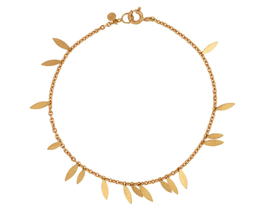 Sia Taylor Gold Scattered Leaf Bracelet