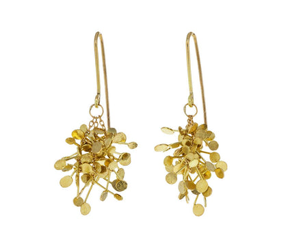 Yellow Gold Dot Cluster Earrings - TWISTonline 