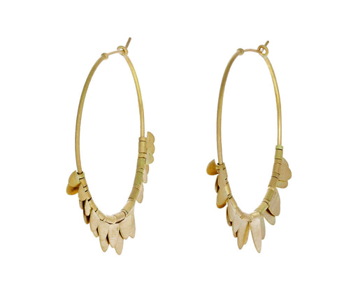 Golden Flutter Hoop Earrings