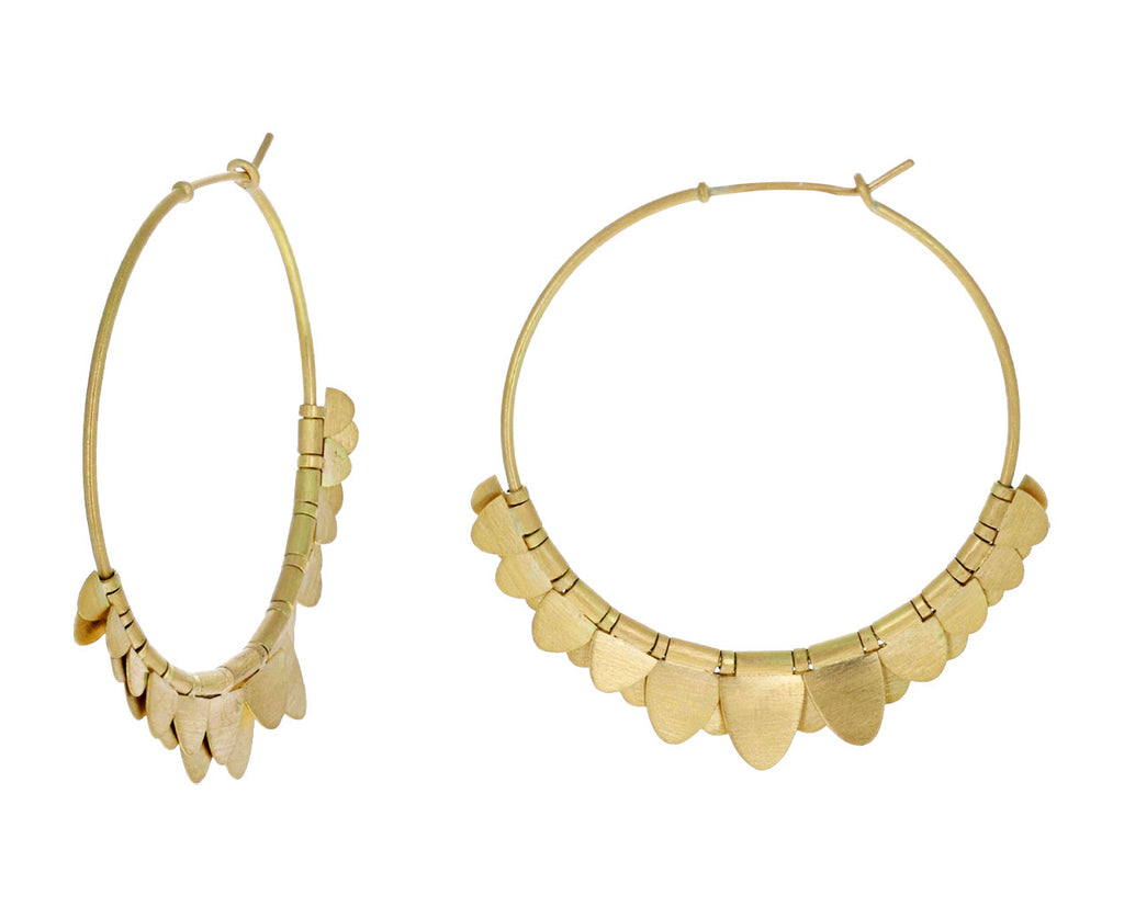 Golden Flutter Hoop Earrings