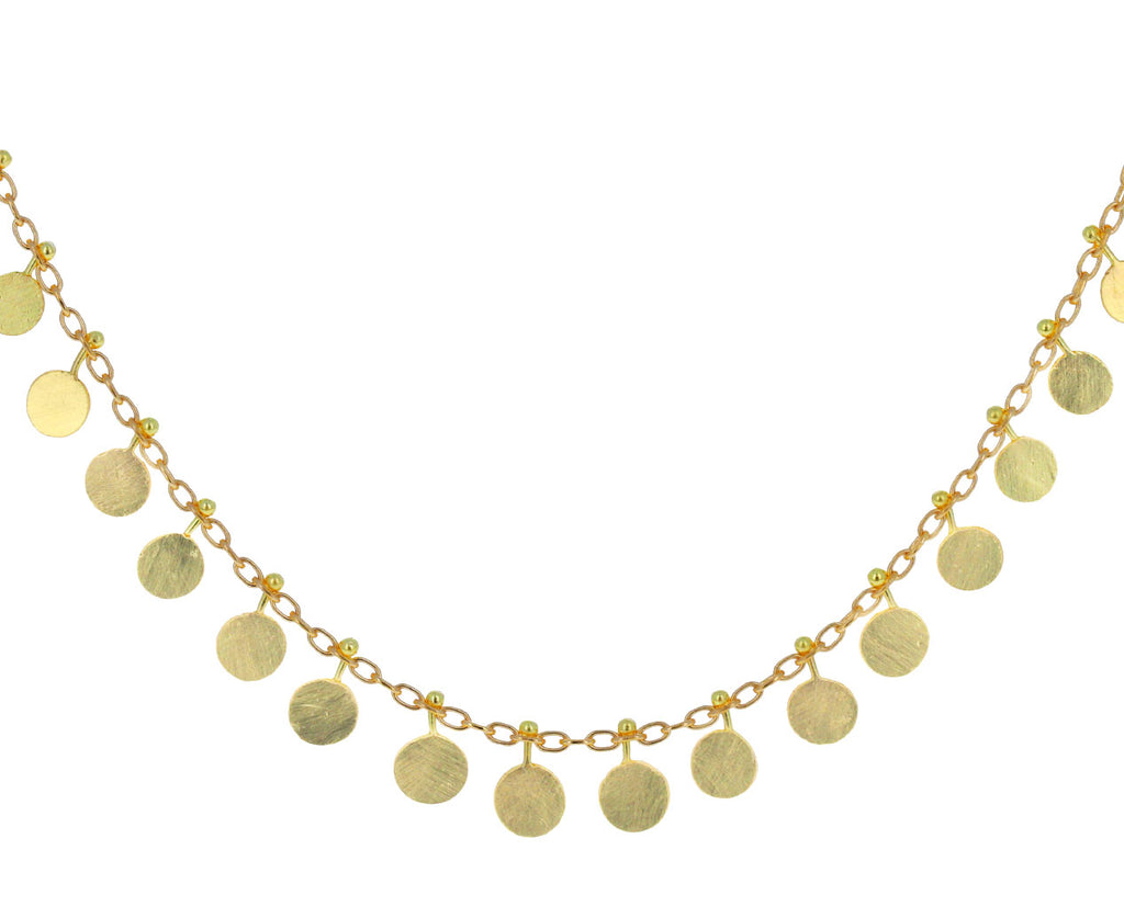 Yellow Gold Medium Dots Necklace - TWISTonline 