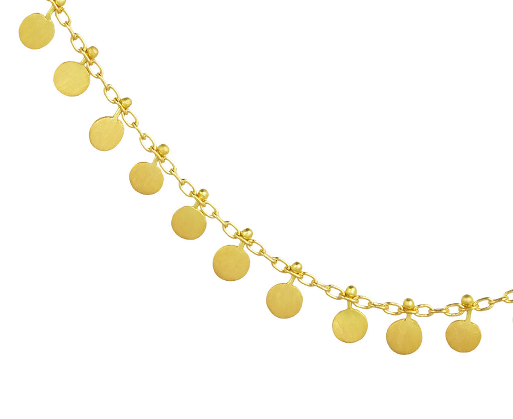 THE GOLD DOT NECKLACE - ORGANIC 9CT GOLD NECKLACE – Verbose Design
