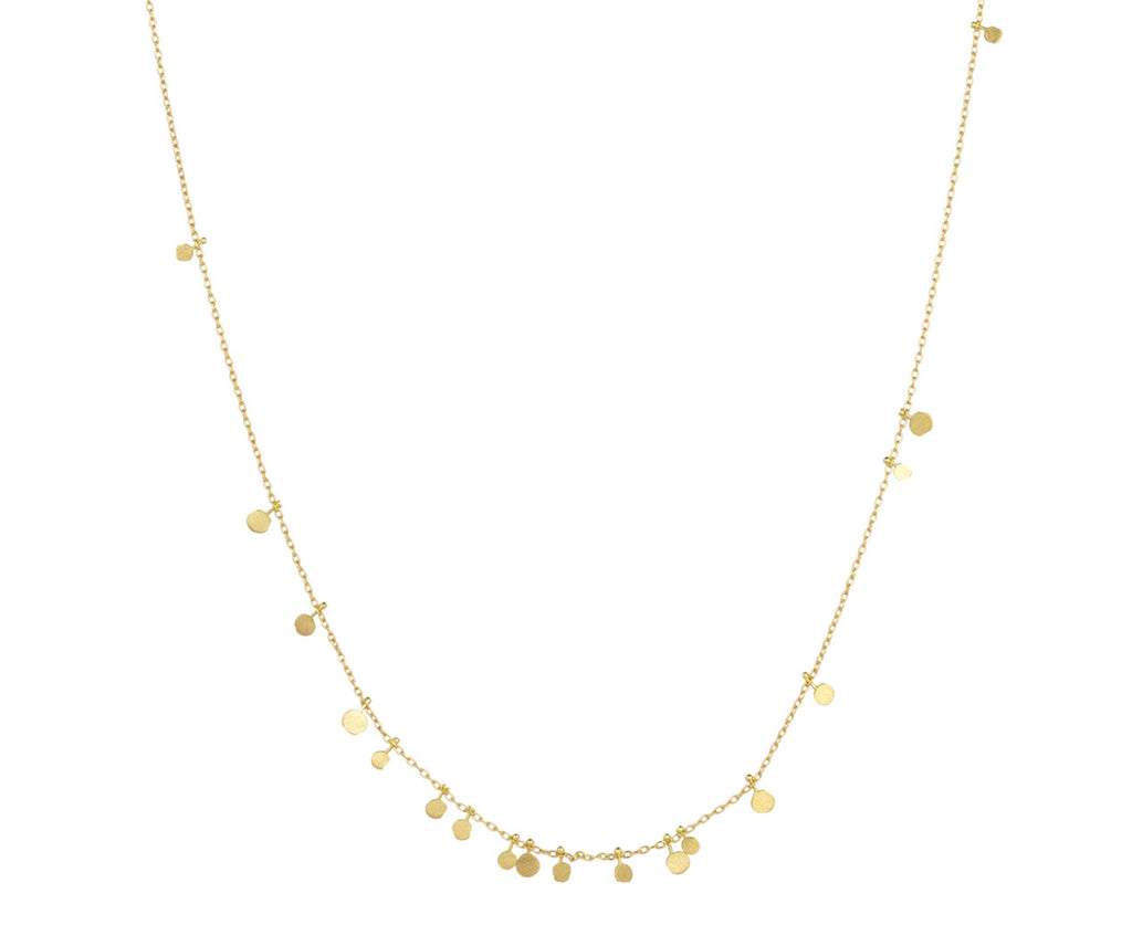 Gold Tiny Random Dots Necklace - TWISTonline 