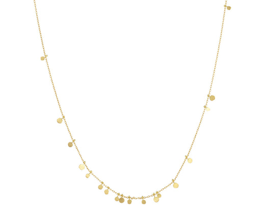 Gold Tiny Random Dots Necklace - TWISTonline 
