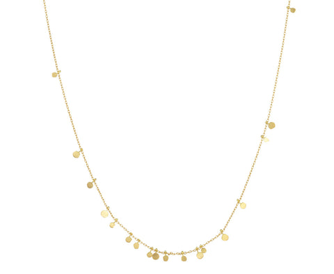 Gold Tiny Random Dots Necklace - TWISTonline 