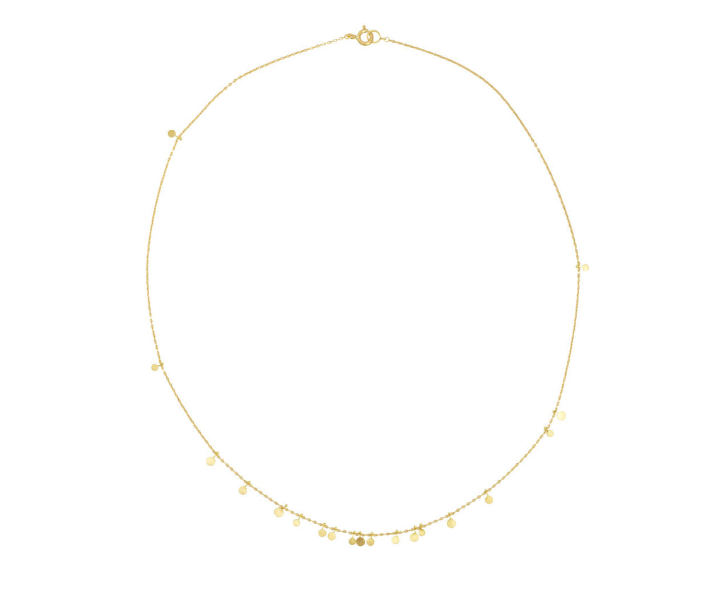 Gold Tiny Random Dots Necklace - TWISTonline 