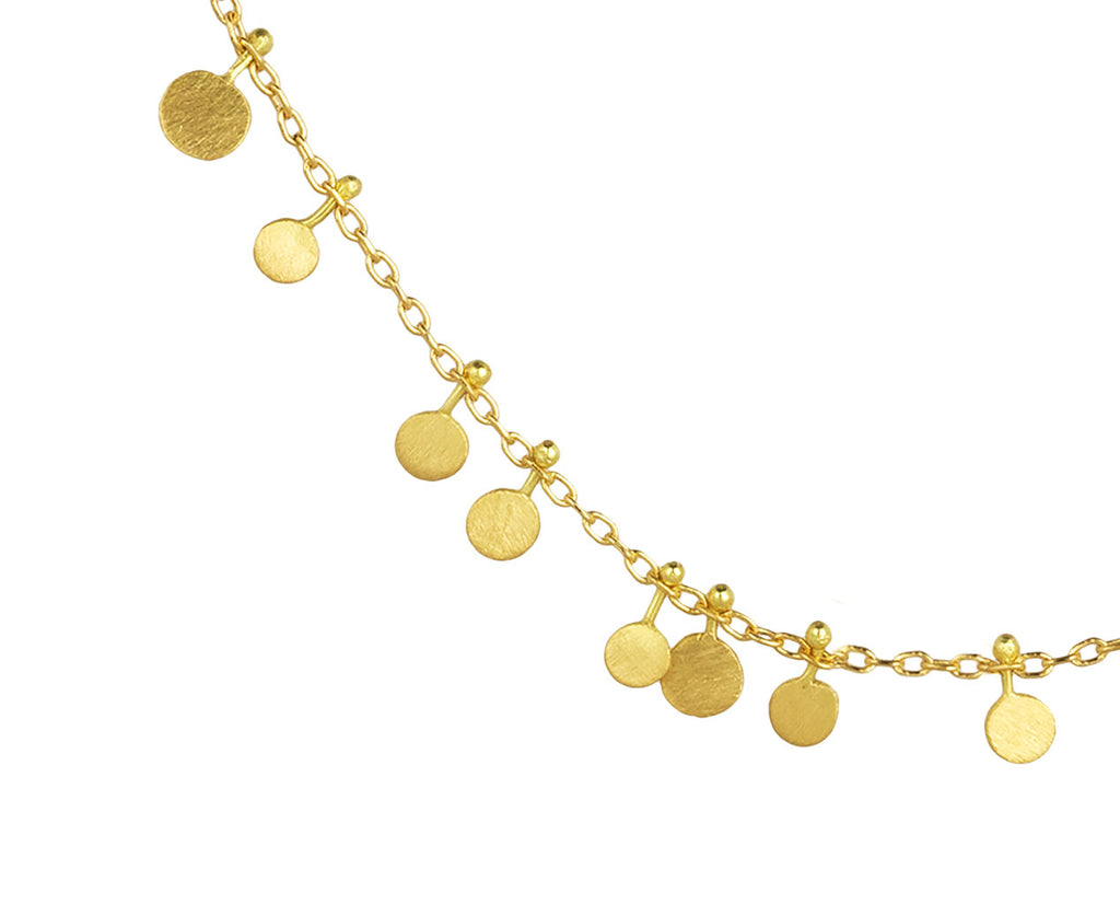 Gold Tiny Random Dots Necklace - TWISTonline 