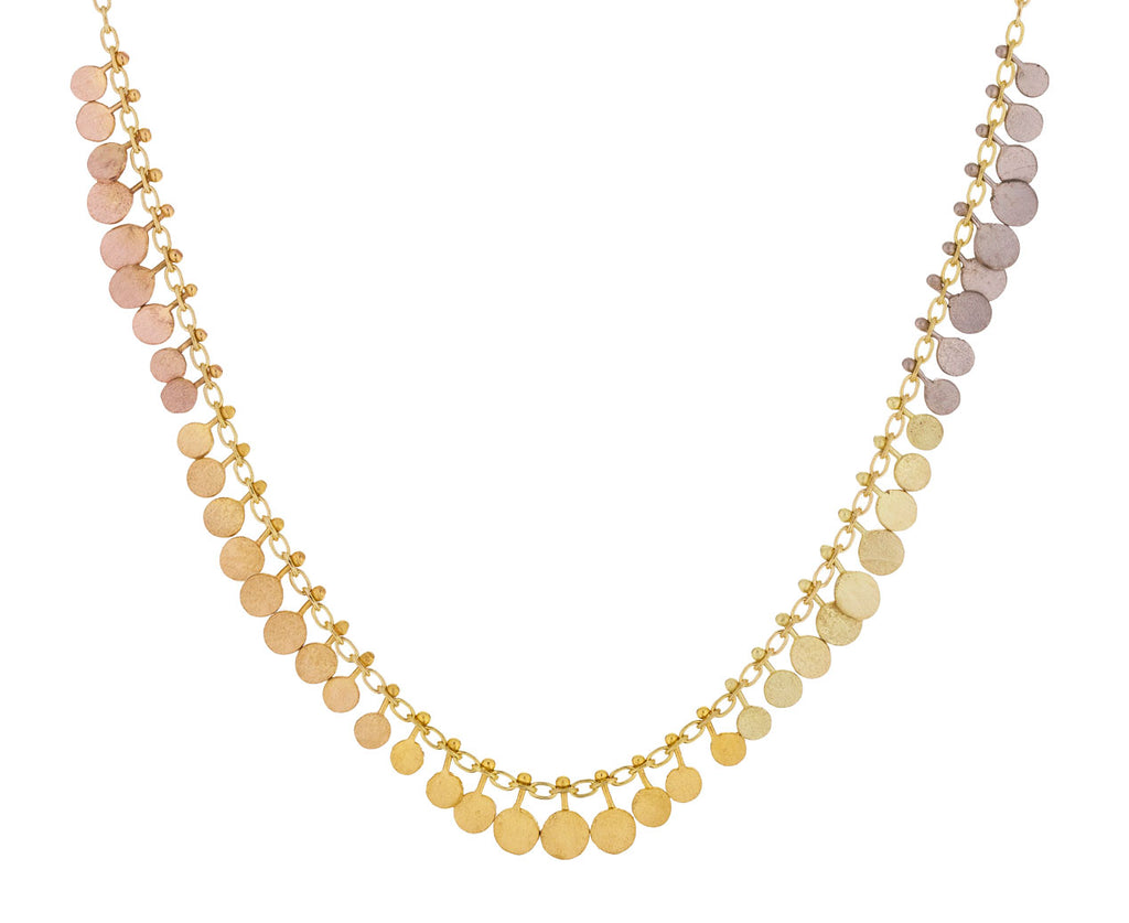 Rainbow Gold Graduating Dots Necklace - TWISTonline 
