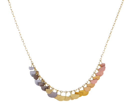 Rainbow Gold Sunrise Arc Necklace