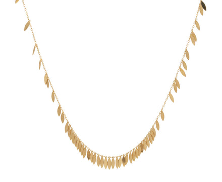 Sia Taylor Gold Scattered Leaf Necklace