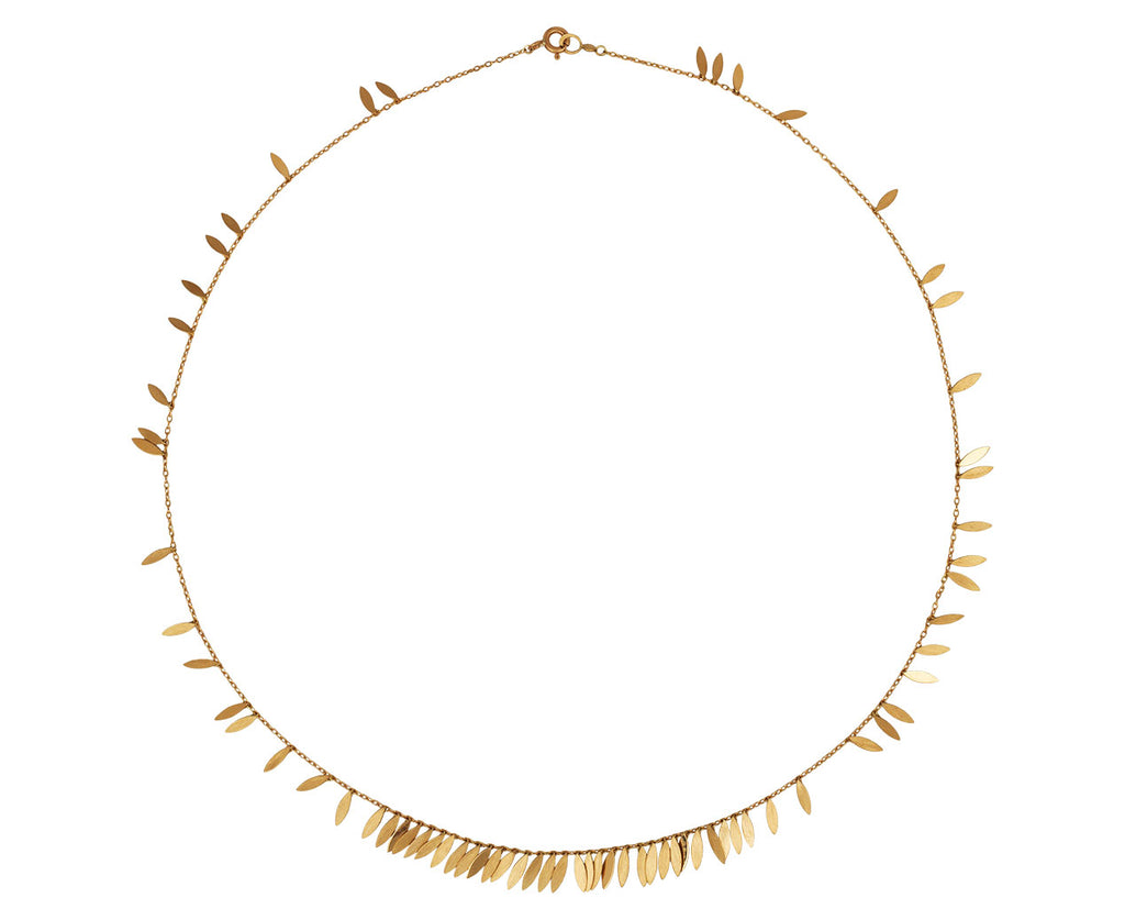 Sia Taylor Gold Scattered Leaf Necklace Full Necklace