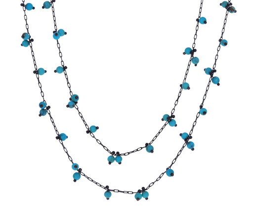 Long Turquoise Beaded Necklace