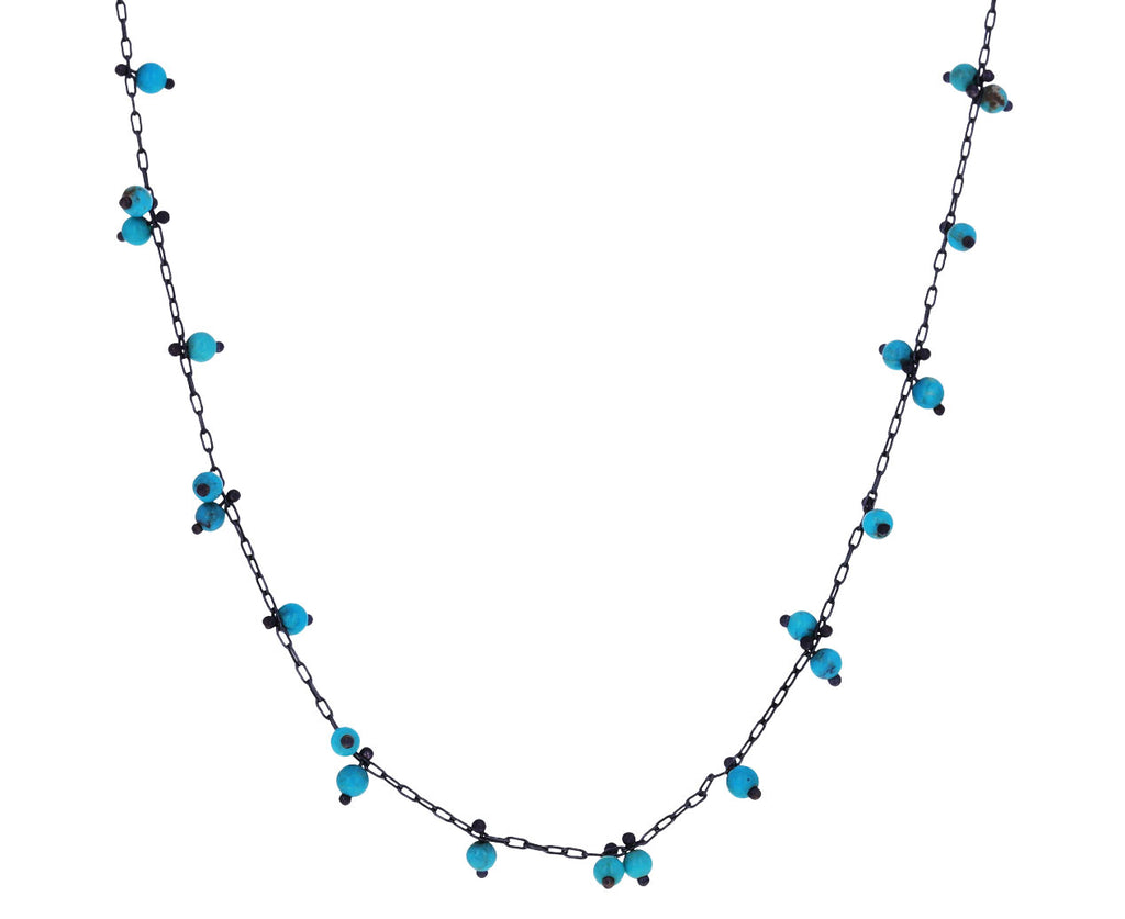 Long Turquoise Beaded Necklace