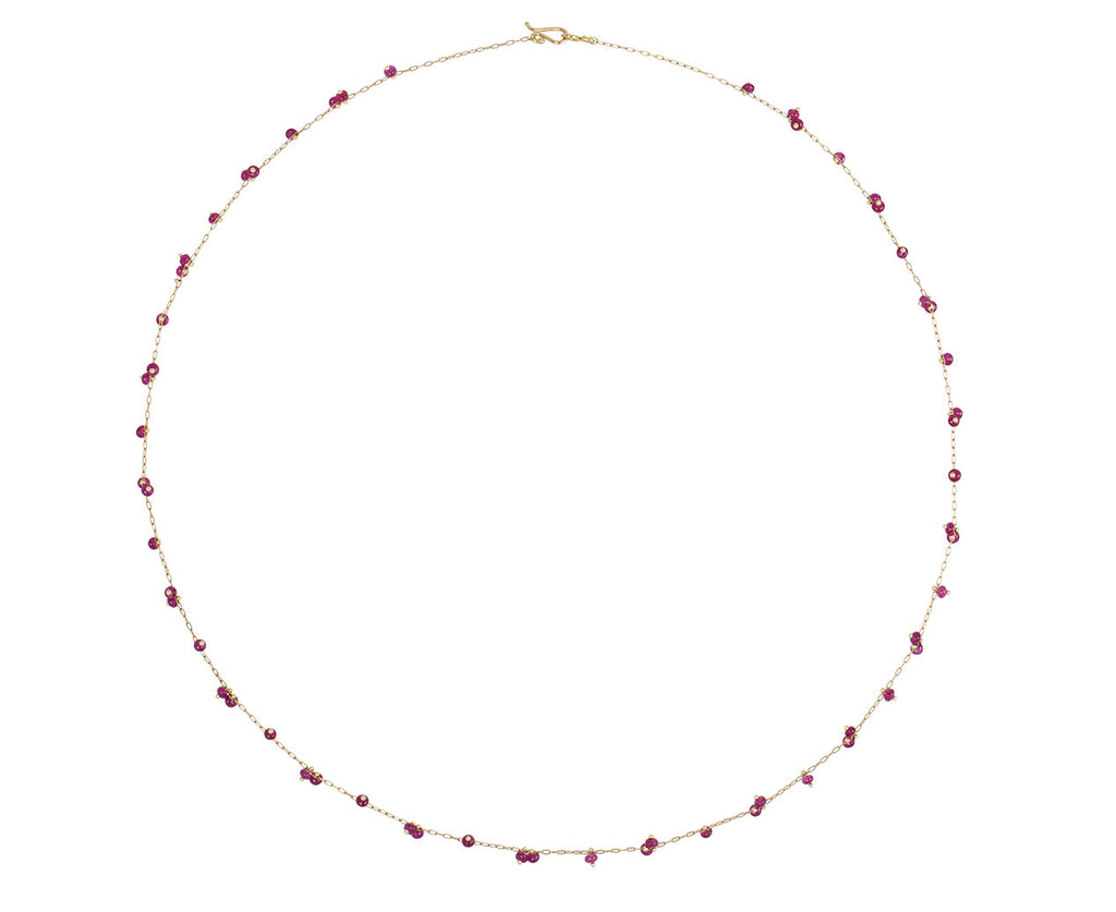 TenThousandThings Double Studded Ruby Mid-Length Necklace Full Necklace