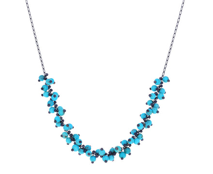 Turquoise Cluster Necklace