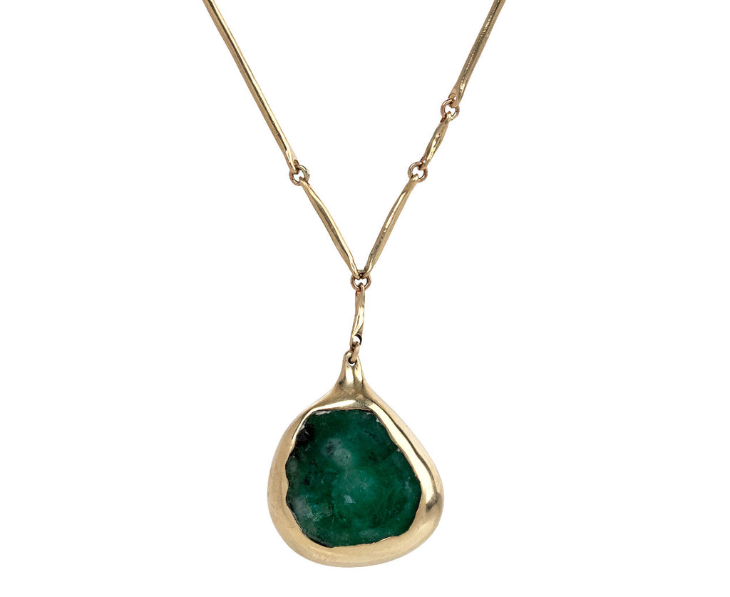 Ten Thousand Things Organic Emerald Pendant Necklace