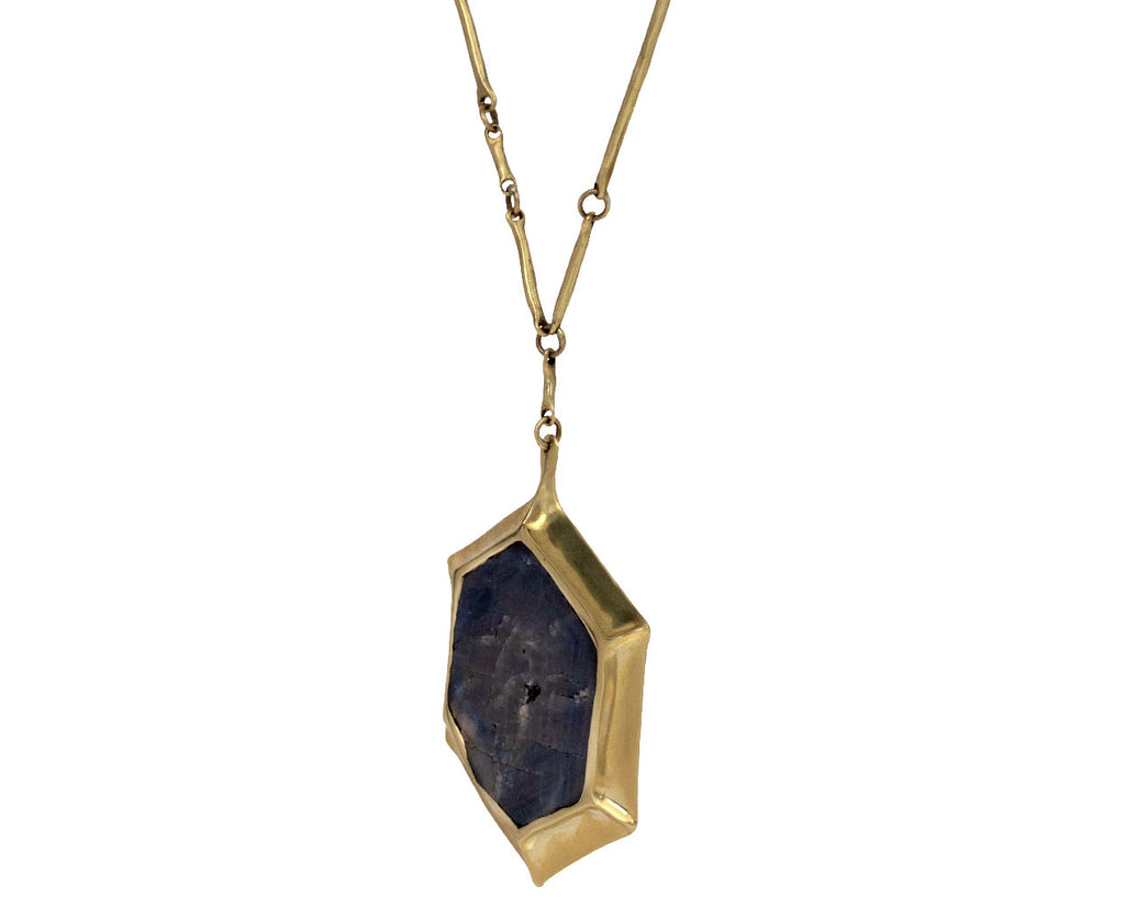 Ten Thousand Things Madagascar Sapphire Pendant Necklace Side