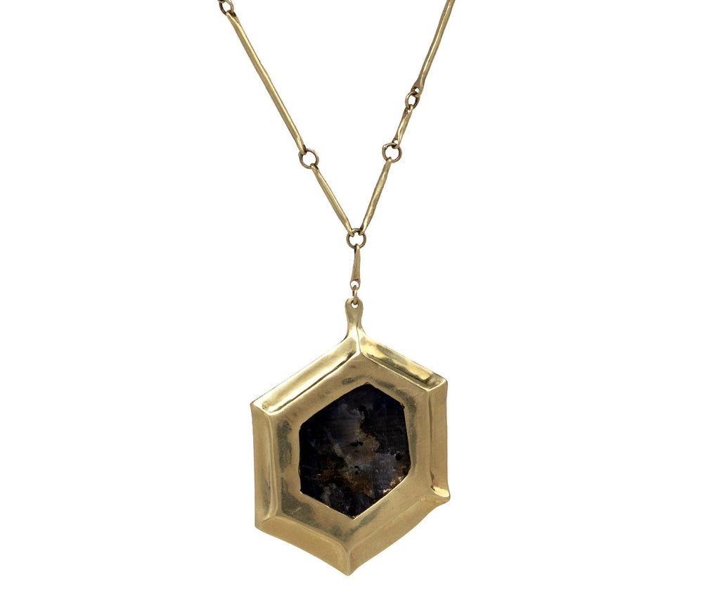 Ten Thousand Things Madagascar Sapphire Pendant Necklace Back