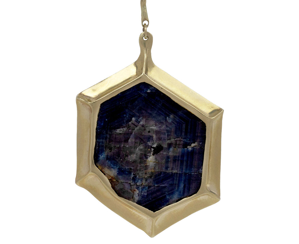 Ten Thousand Things Madagascar Sapphire Pendant Necklace Close Up