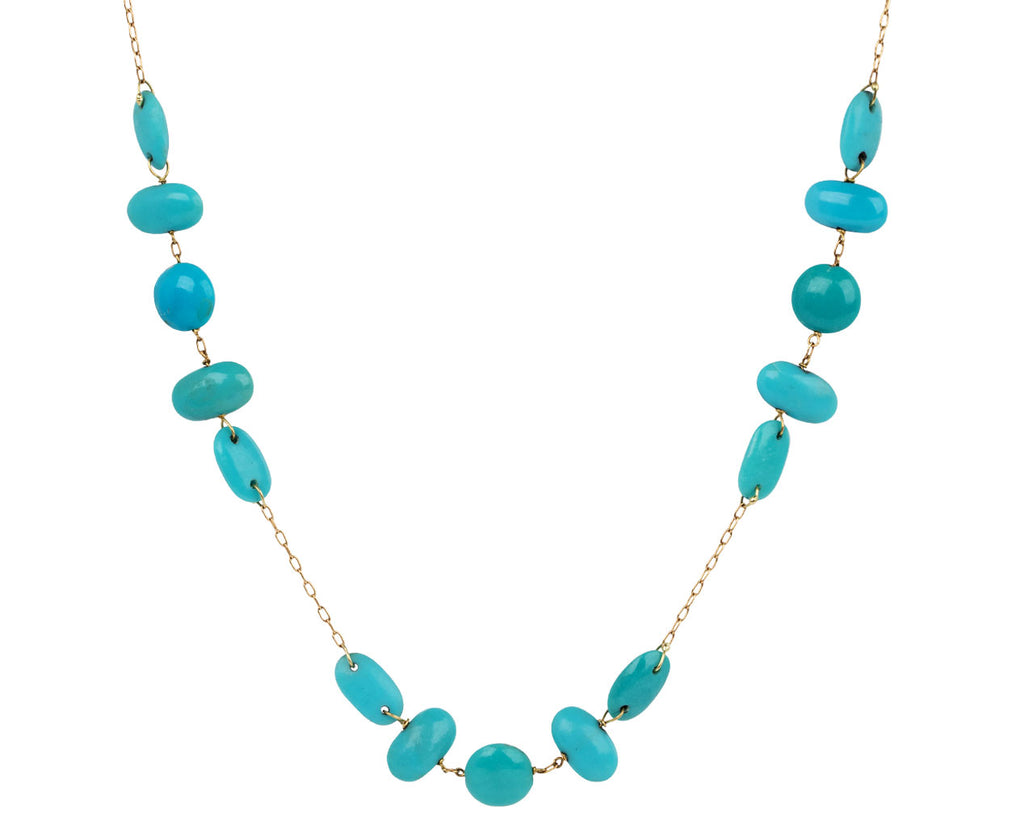 TenThousandThings Turquoise Double Cross Necklace