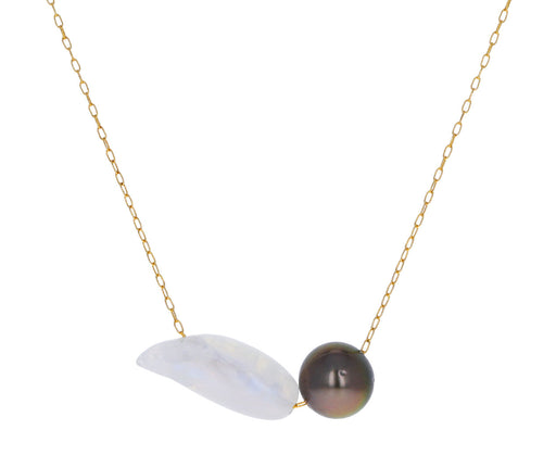 Moonstone Tahitian Pearl Necklace